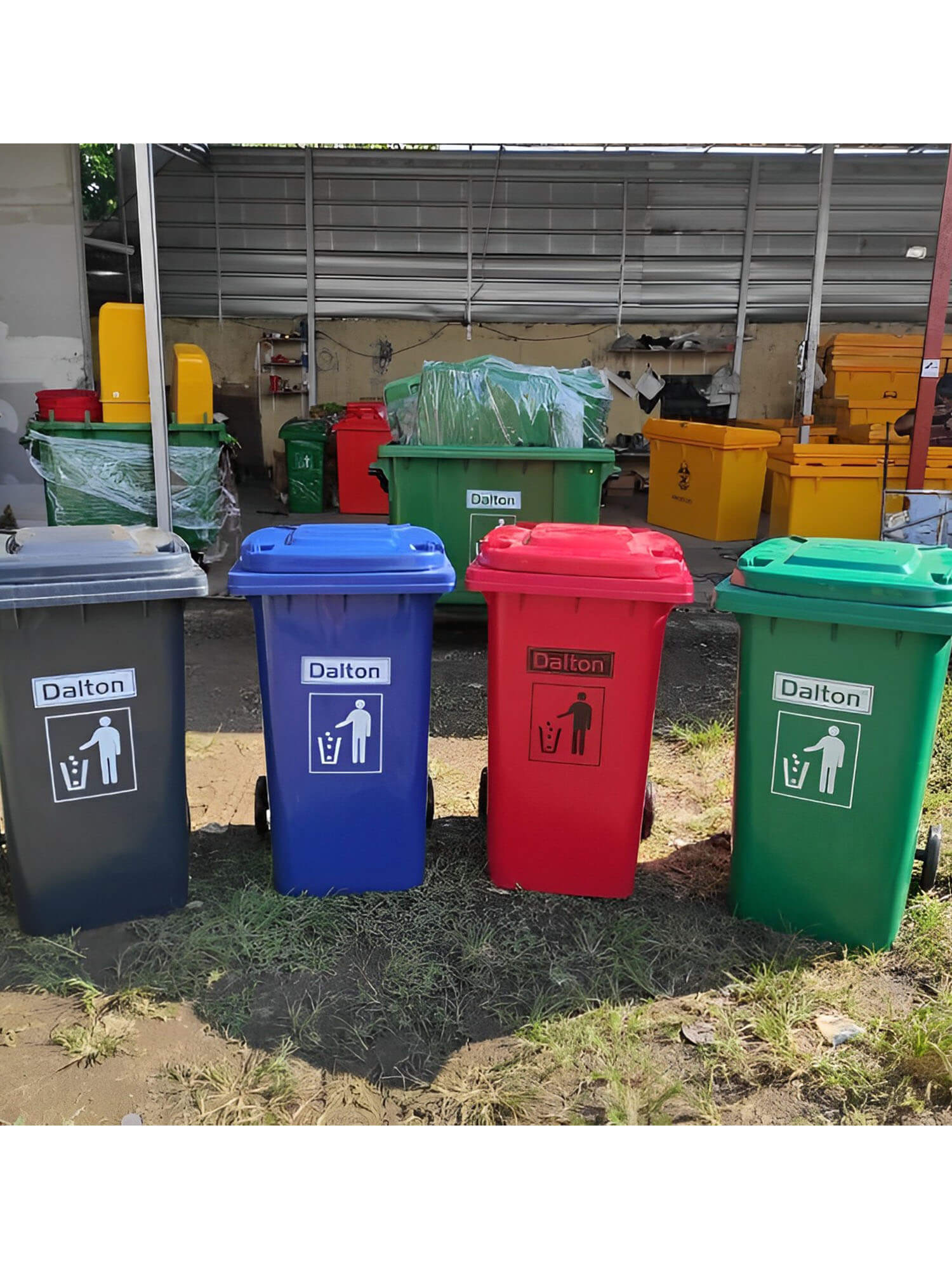 Tempat sampah beroda 120 liter - Gambar 3