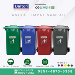 tempat sampah 120 liter merk dalton
