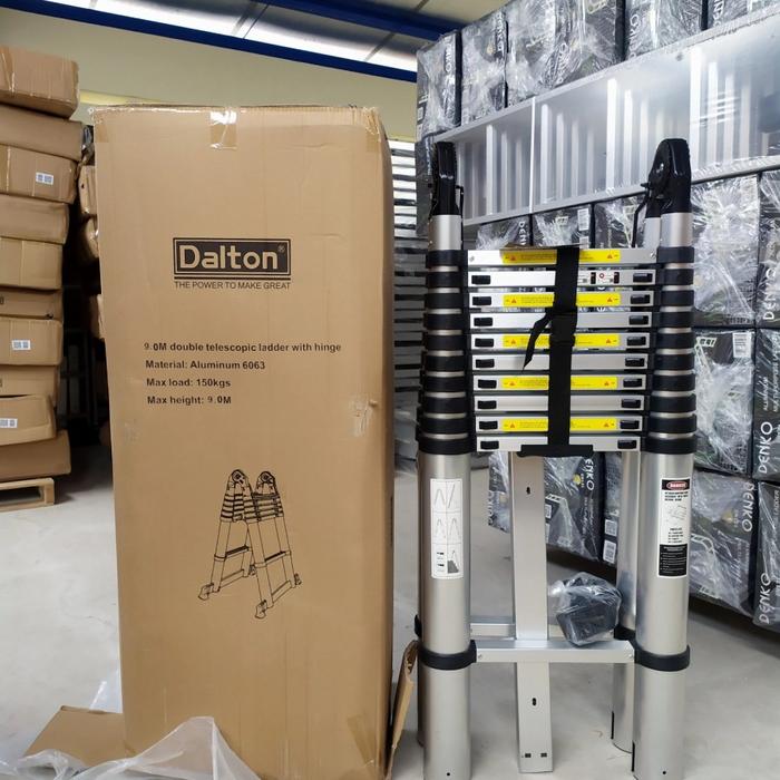 Tangga Double Teleskopik Dalton ML 1007D Telescopic Ladder 9 Meter Palembang