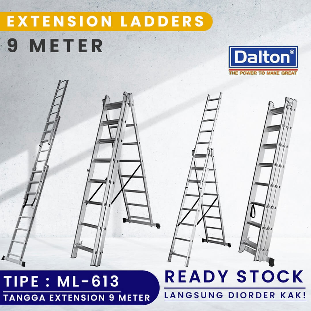 Tangga Lipat Alumunium Extension 6,7 Meter DALTON ML-610 - Gambar 20