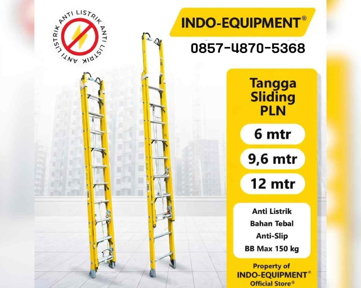 Pusat Tangga Fiberglass PLN 9.6 Meter / 9.6 Meter (Denko)