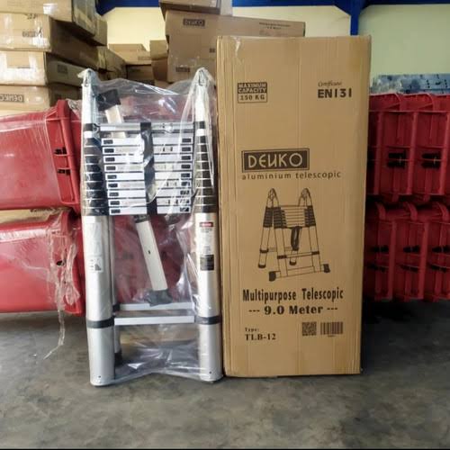 Tangga Aluminium Teleskopik DENKO - TLB-12 (4,5m + 4,5m = 9,0 Meter) - Gambar 2